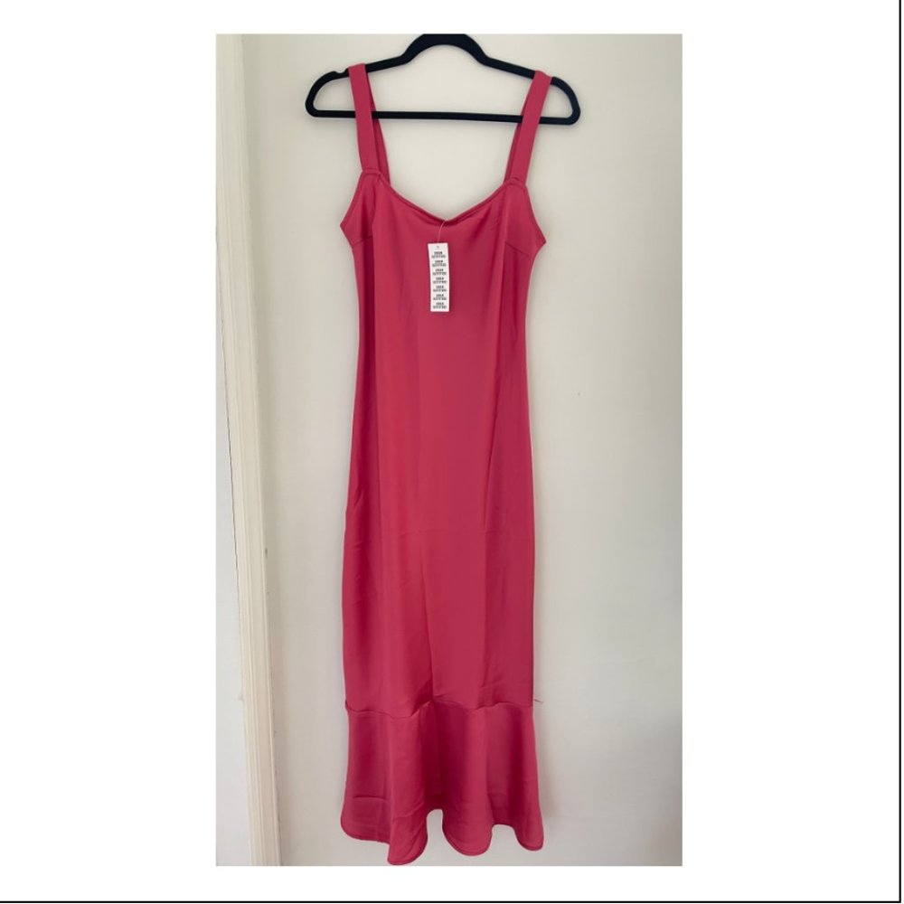 Midi Slip Dress - Pink